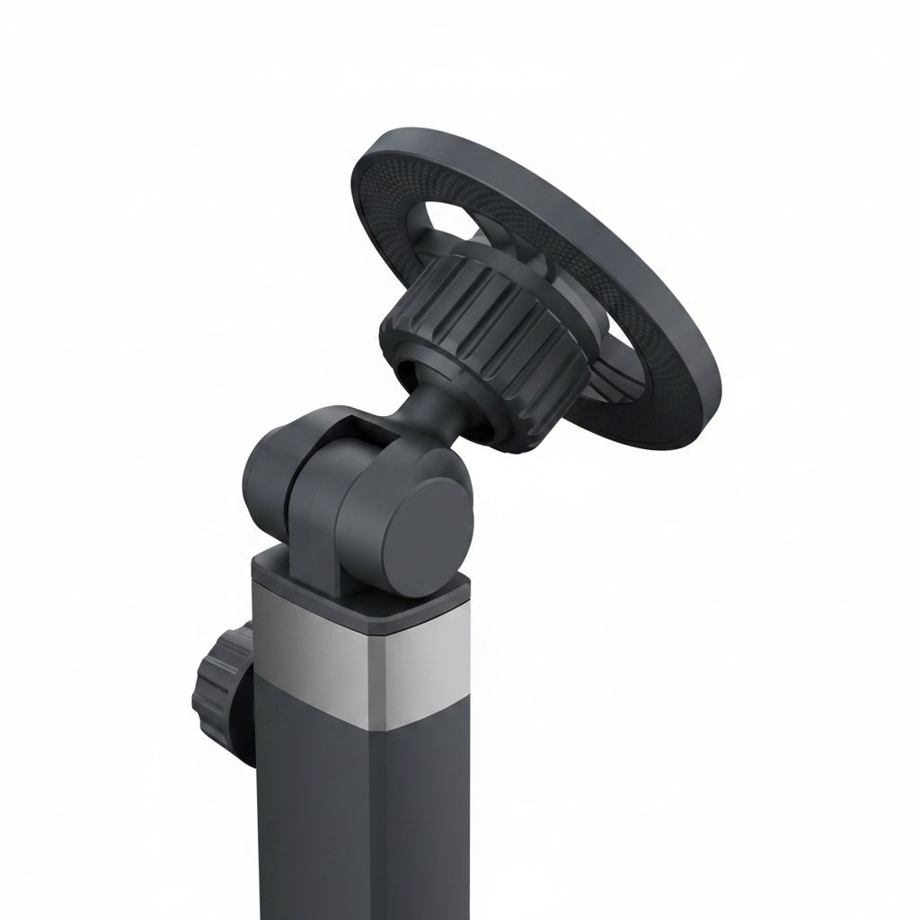 Moxedo Car Cup Grip Phone Holder MX-CM075, 360° Telescopic Arm, Strong Magnetic Mount, Adjustable Design - Black