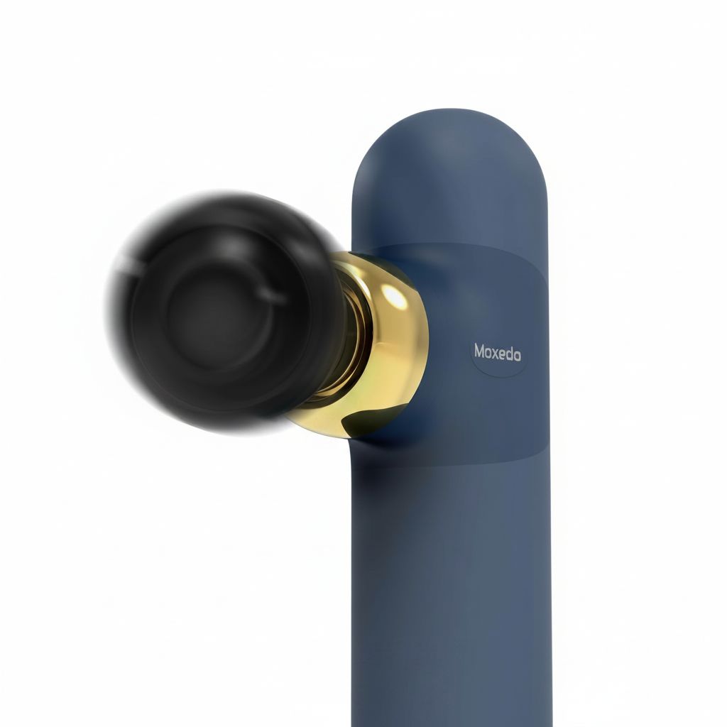 Moxedo Muscle Pro Massager, Deep Tissue Handheld Electric Massager - Navy Blue