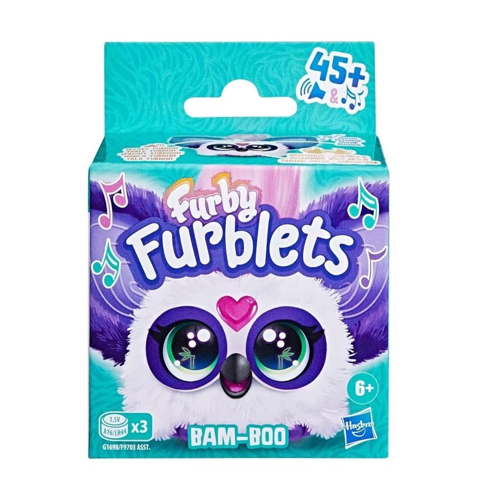 Hasbro Furby Furblet Bam Boo Animal Figure Plush Toy 6+ Years, Multiple Ways To Activate Play Features - 5010996303998
