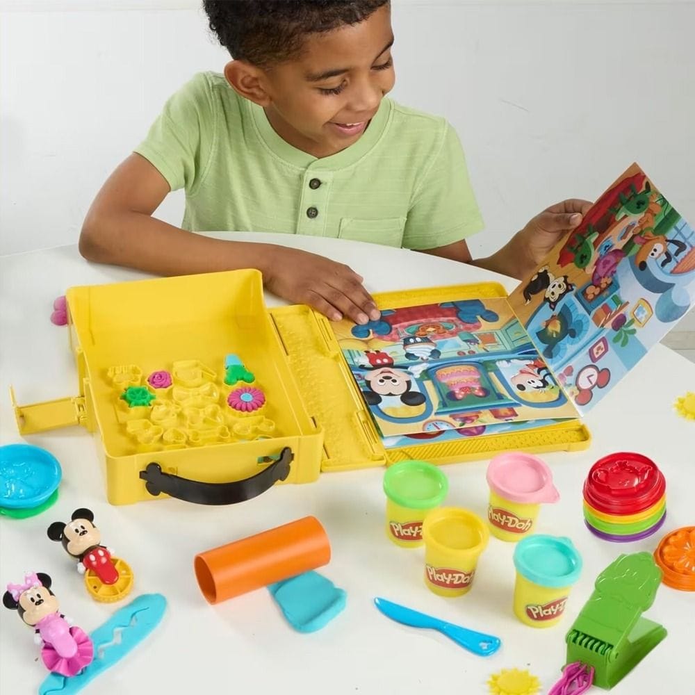 Hasbro Play-Doh Disney Junior Shape A Story Playset 2+ Years, 4 Interactive Playmats With Fun Activities - 5010996363152
