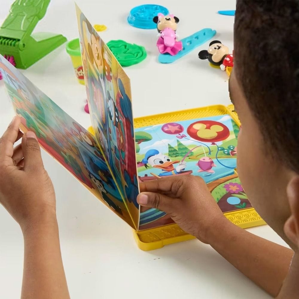 Hasbro Play-Doh Disney Junior Shape A Story Playset 2+ Years, 4 Interactive Playmats With Fun Activities - 5010996363152