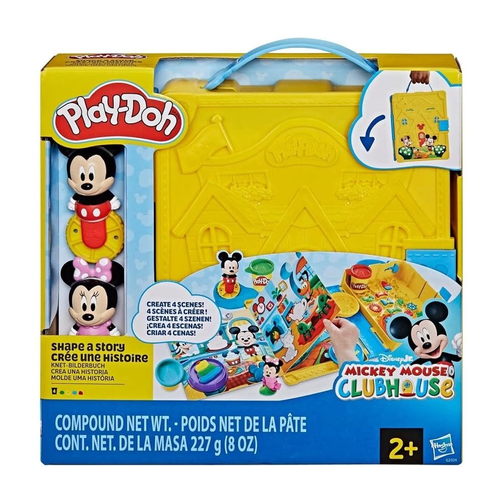Hasbro Play-Doh Disney Junior Shape A Story Playset 2+ Years, 4 Interactive Playmats With Fun Activities - 5010996363152
