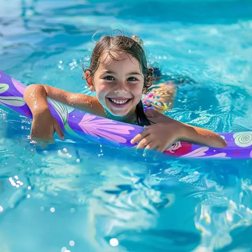 Disney Stitch Inflatable Pool Noodle 6+ Years, Colorful Stitch Design, 1.15-Meter Length Provides Great Support - 8411936729361