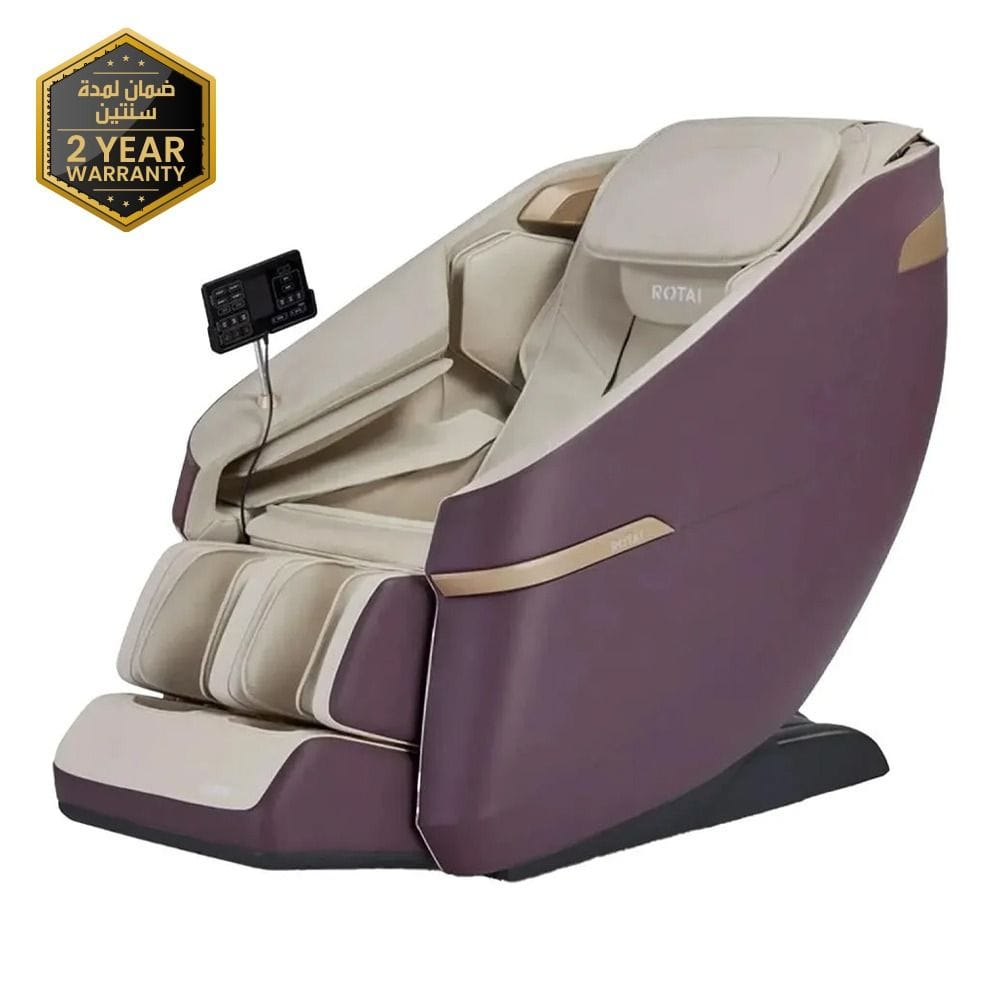 Rotai A36 MAX Massage Chair, 3D Massage Technology, Ergonomic Design, Adjustable Heat and Air Pressure - Magenta