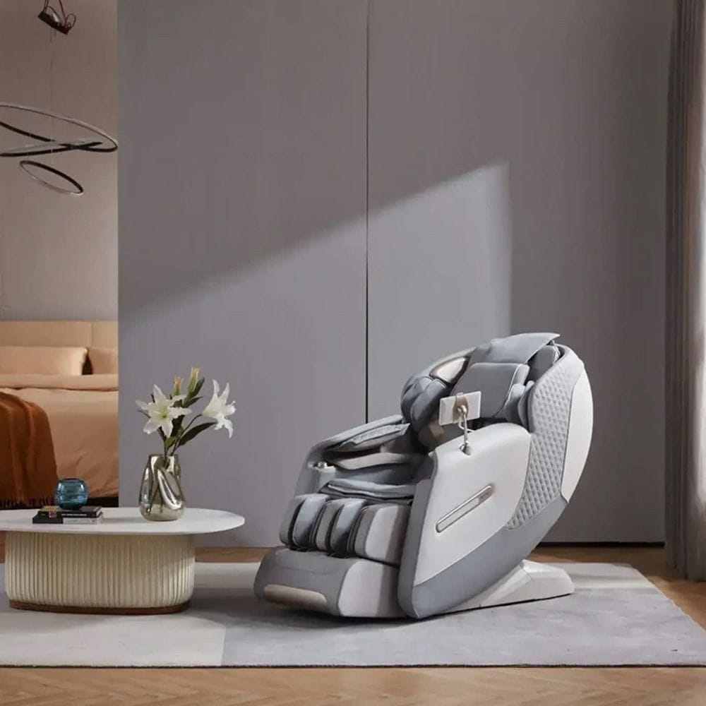 Rotai Royal Omega 4D Massage Chair, Full Body Shiatsu Massage, Zero Gravity SL Track Recliner, Airbag Compression, Percussion Massage & AI Voice Control | Grey - A50