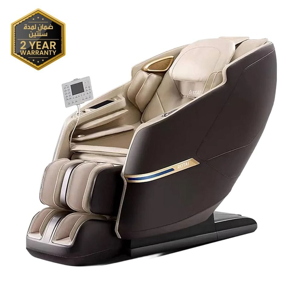 Rotai Royal Majestic Pro Massage Chair with AI Voice Control, 3D Dual Movement, 22 Auto Programs, Hot Compress, Foot Roller, Air Cooling - A68