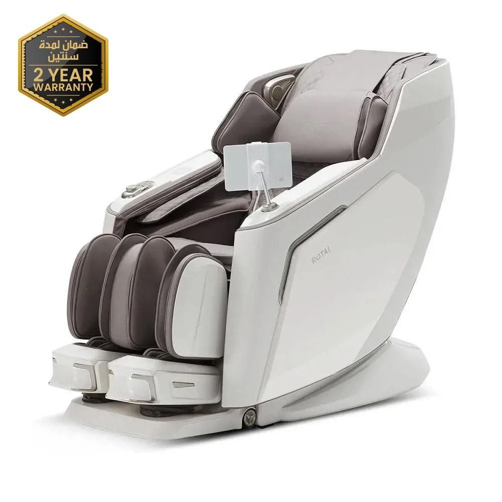 Rotai Vanquish Massage Chair, AI Smart Full Body Massage, Dual Zero Gravity, 26 Airbags, Heat Therapy, 360° Foot Rollers & Wireless Charging | Brown - A70