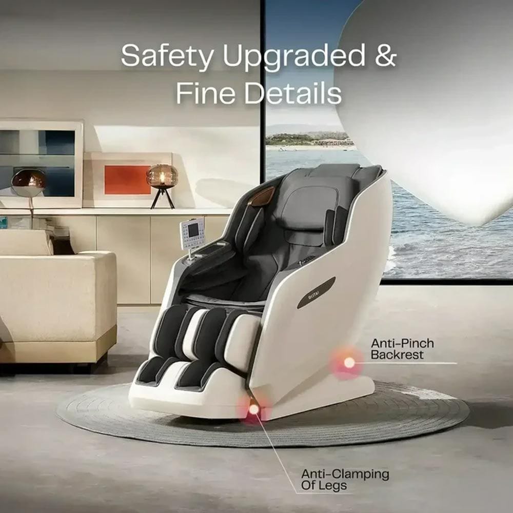 Rotai Royal Signature Massage Chair, AI Body Scan, 6 Massage Techniques, 22 Wellness Modes, Zero Gravity Recline, Heat Therapy, Voice & Touch Control | Grey - RT5950