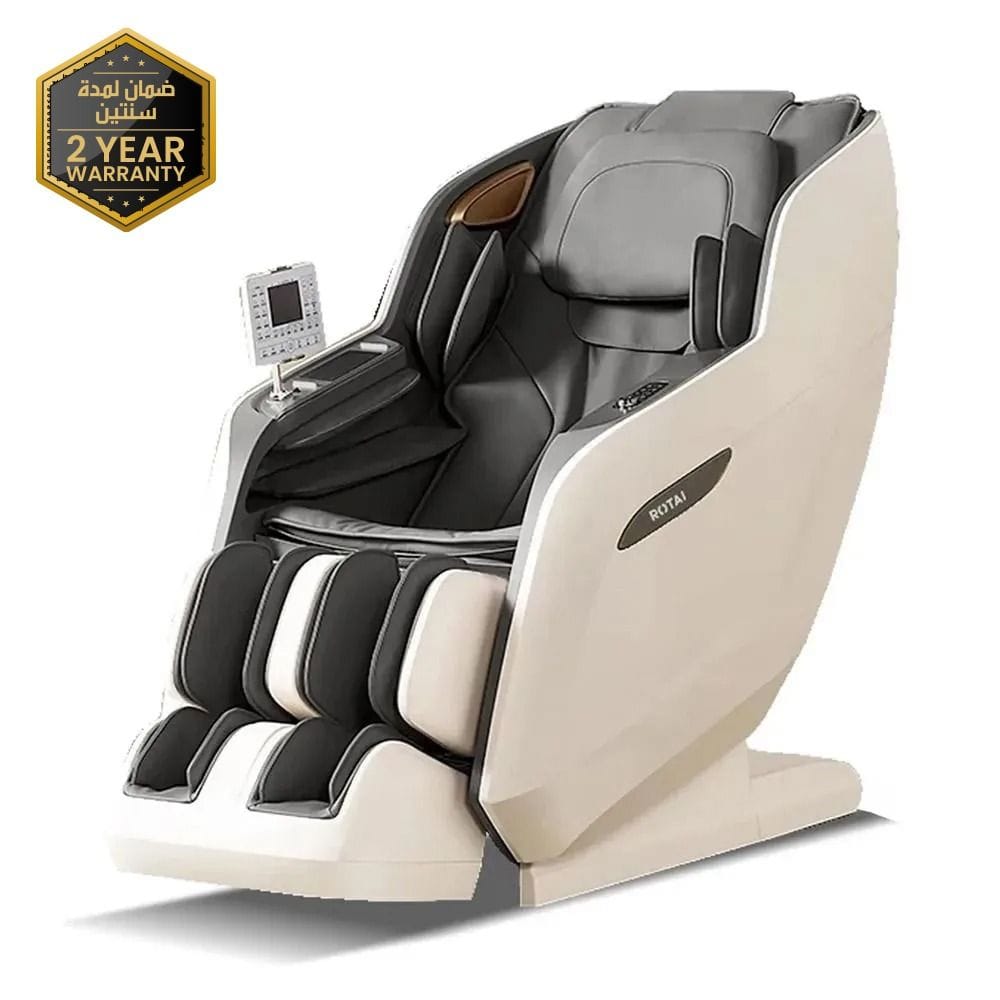 Rotai Royal Signature Massage Chair, AI Body Scan, 6 Massage Techniques, 22 Wellness Modes, Zero Gravity Recline, Heat Therapy, Voice & Touch Control | Grey - RT5950
