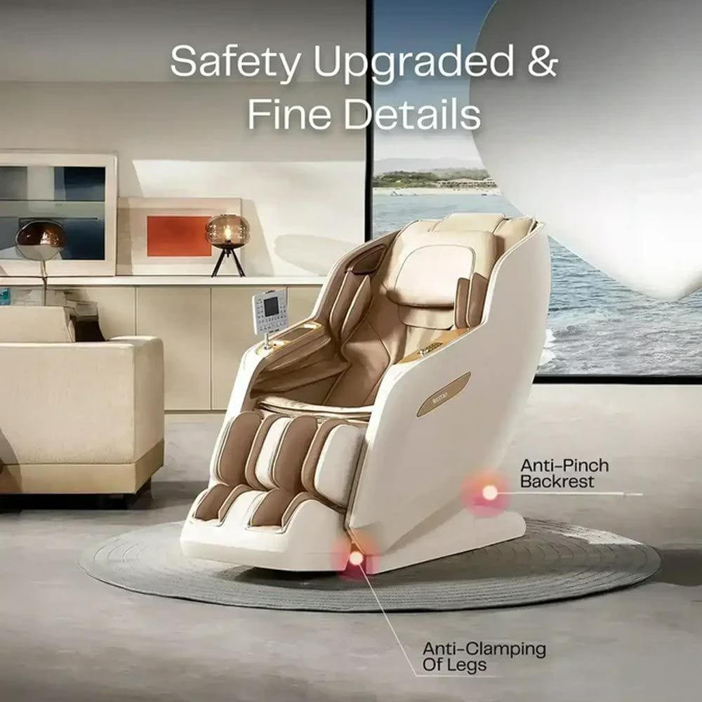 Rotai Royal Signature Massage Chair, AI Body Scan, 6 Massage Techniques, 22 Wellness Modes, Zero Gravity Recline, Heat Therapy & Voice Touch Control | White - RT5950