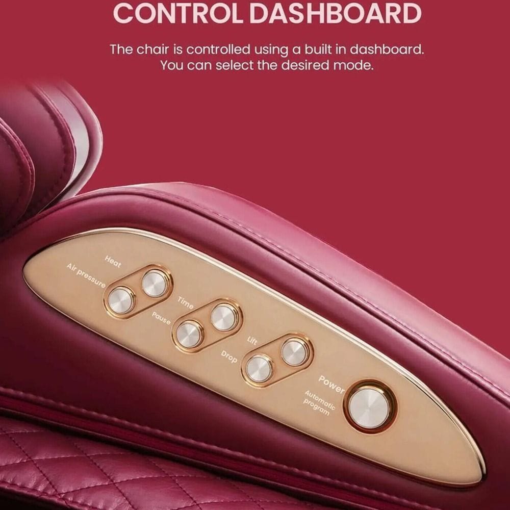 Rotai Yoga Massage Chair with Zero Gravity, Shiatsu Kneading, Magnetic Heat Therapy, Full Body Relaxation & Intelligent Health Massage System | Red - RT7709