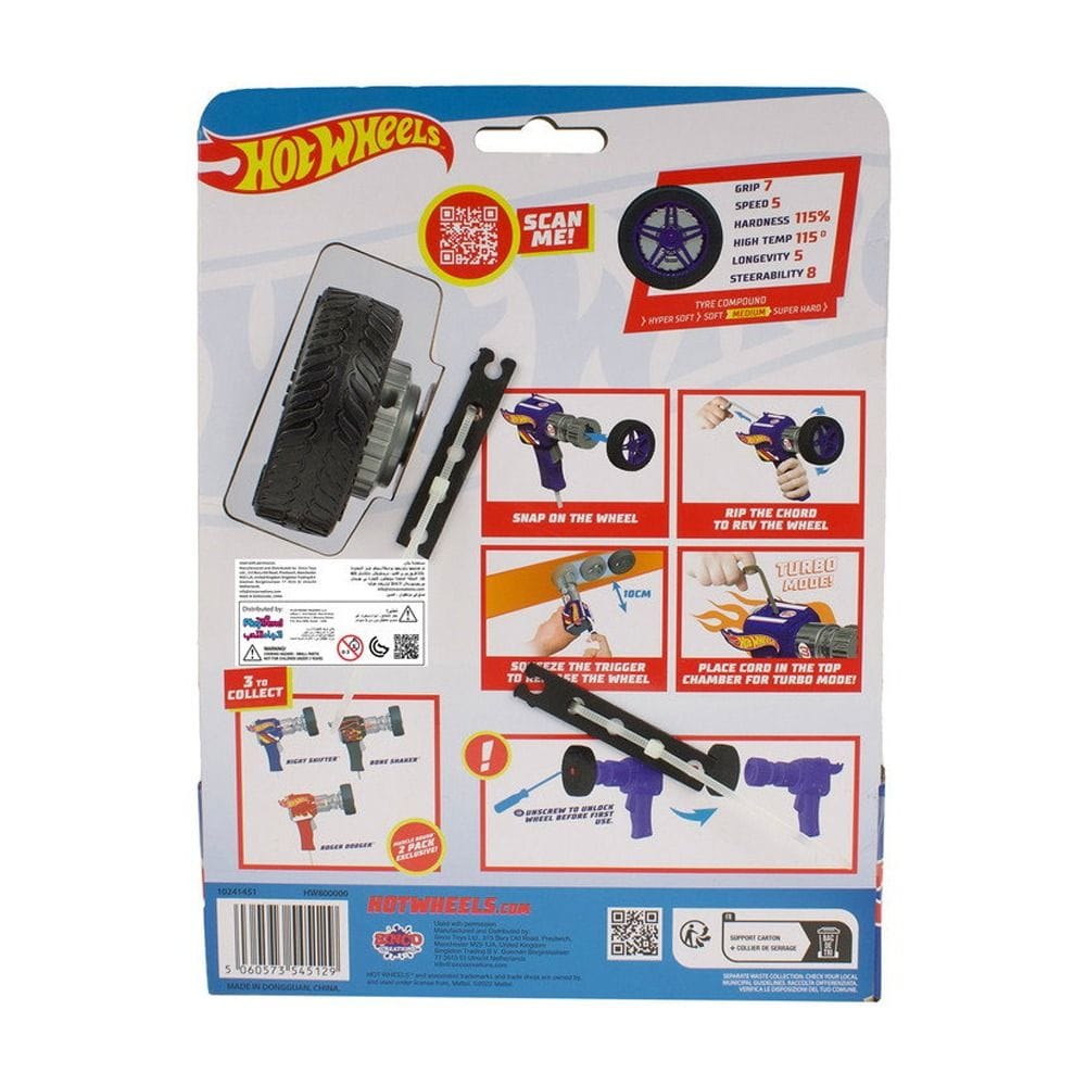 Hot Wheels Power Racers 5+ Years, High-Speed Racing Performance, Hyper Soft Compound Wheel Design - 5060573545129
