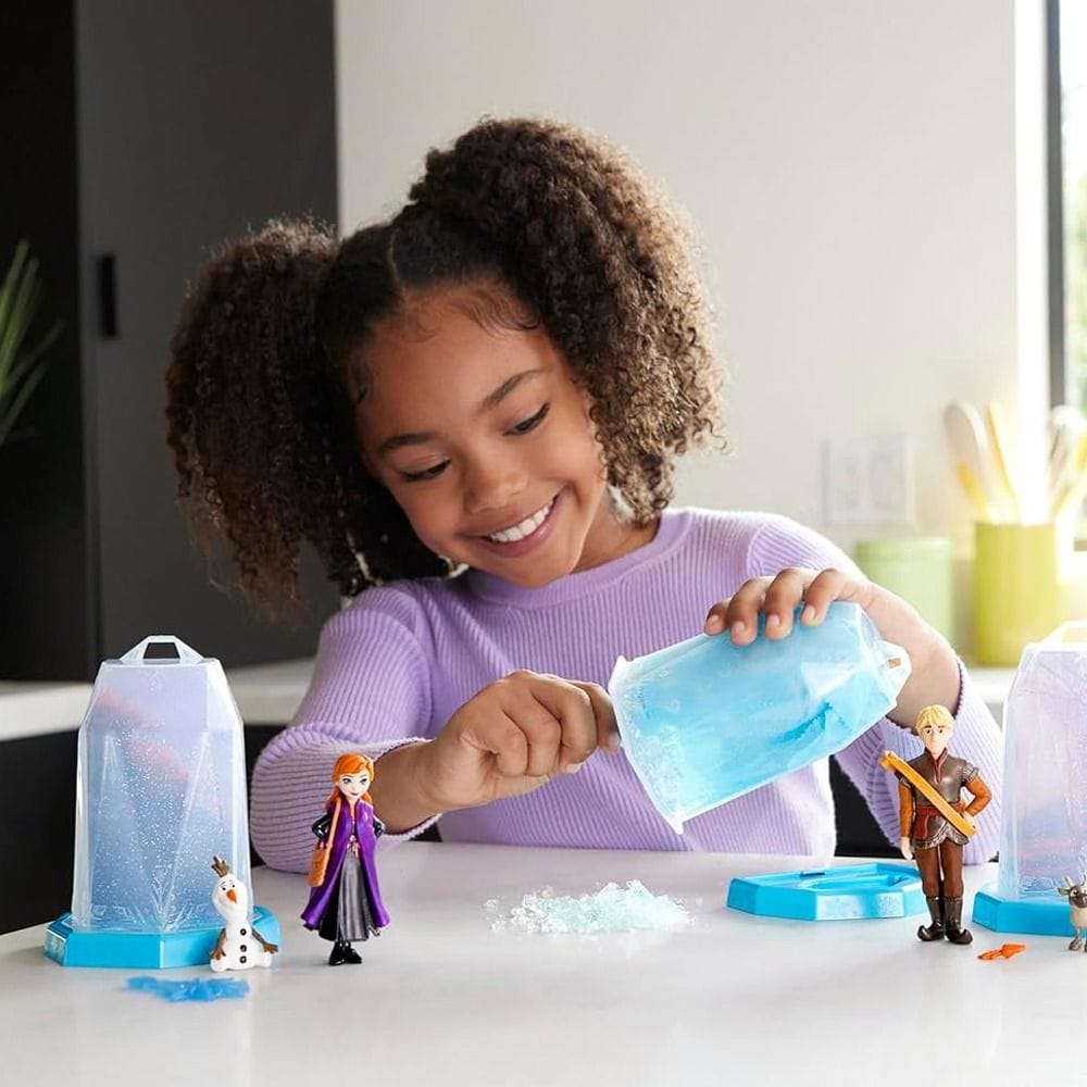 Mattel Disney Frozen Snow Ice Reveal Doll Set 3+ Years, 6 Surprises To Discover, Fun Squishy Ice Reveal Experience - 194735222780