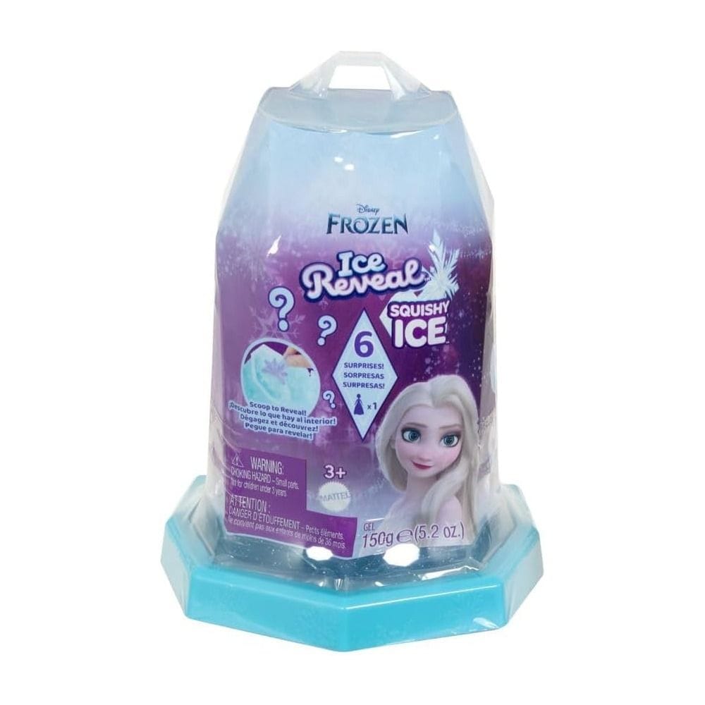 Mattel Disney Frozen Snow Ice Reveal Doll Set 3+ Years, 6 Surprises To Discover, Fun Squishy Ice Reveal Experience - 194735222780