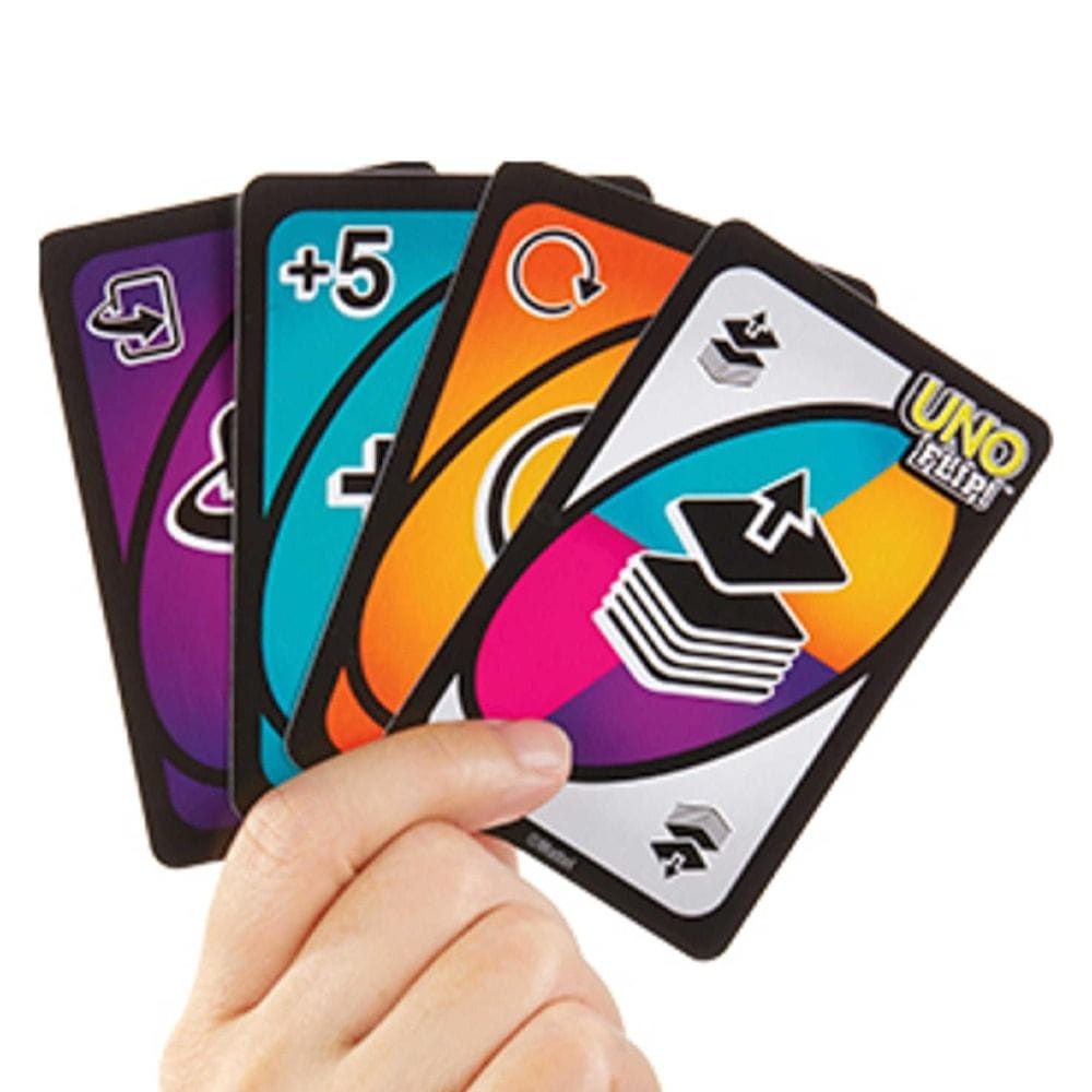 Mattel Games Uno Flip Card Game 7+ Years, Classic Uno with New Actions, Light And Dark Side Gameplay - 887961751062