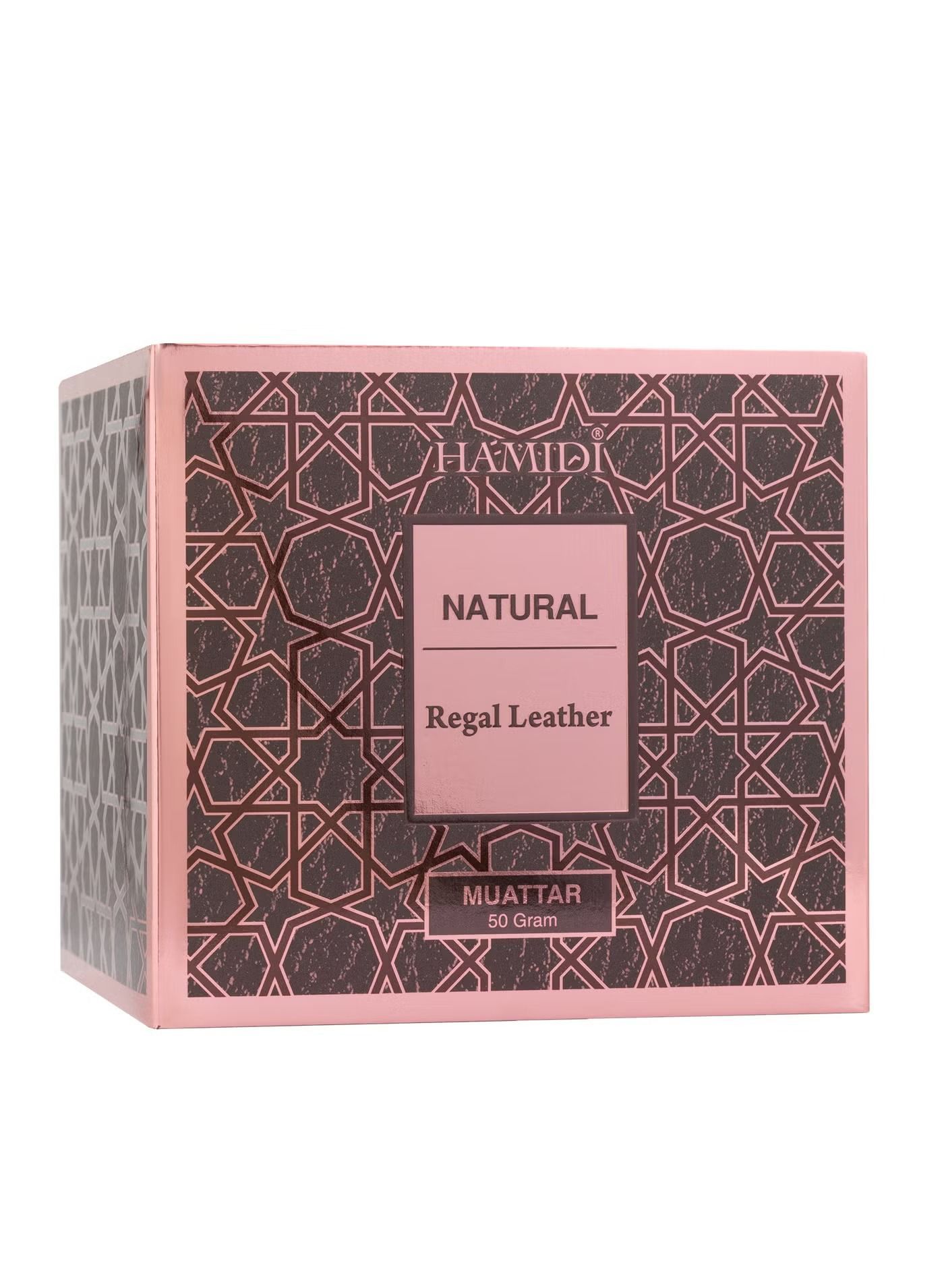 Hamidi Natural Muattar Regal Leather Bakhoor, Premium Oriental Incense, Long-Lasting Fragrance for Home, Prayer & Gifting - 50g