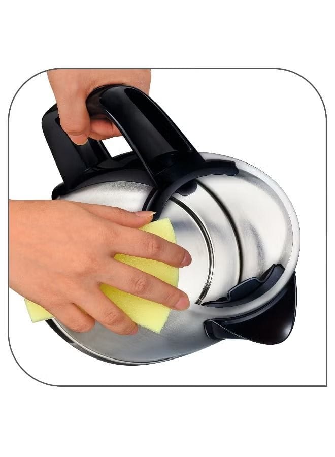 Tefal Stainless Steel Electric Kettle, 1.7L Capacity, 2400W Fast Boil, Cordless Design, Auto Shut-Off - Black - KI150D27