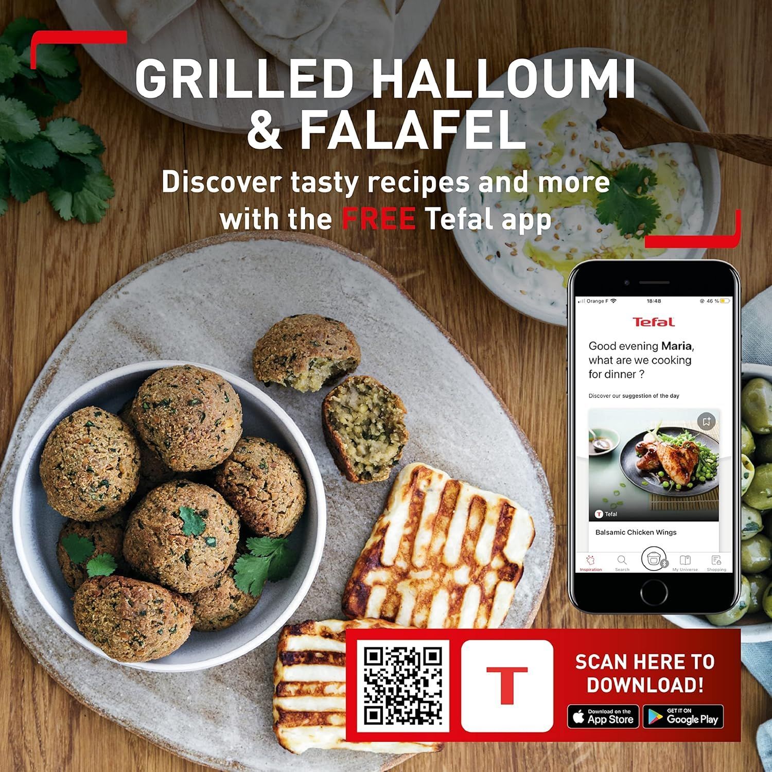 Tefal Easy Fry & Grill 4.2L Digital Air Fryer & Grill, 1550W Oil-Less 2-in-1 Cooker, Precision Cooking - Black/Gray - EY505827 