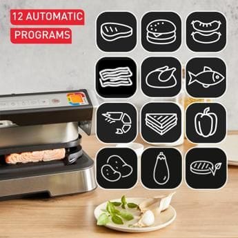 Tefal Smart OptiGrill 2-in-1 XL,Stainless Steel Smart Indoor Grill & BBQ, Automatic Cooking Programs, Large Capacity - GC78MD28