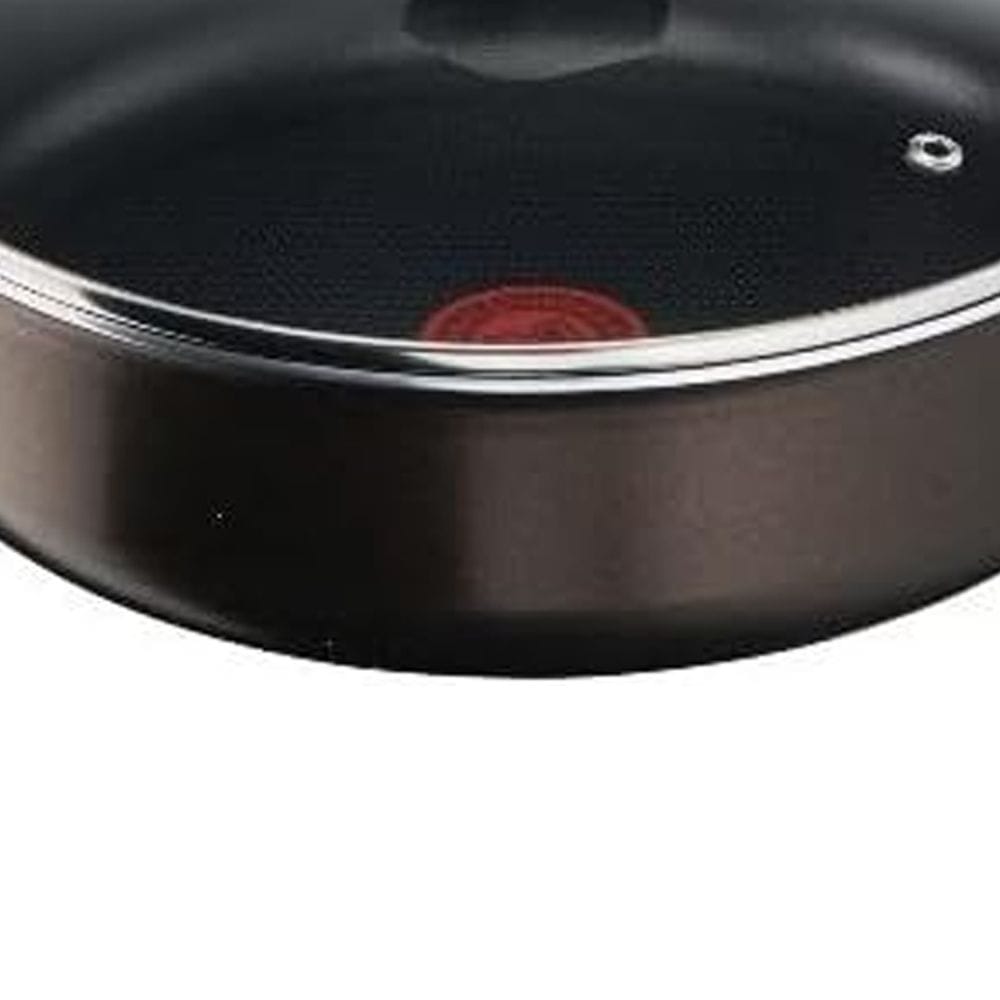Tefal Easy Cook & Clean Sauté Pan, 26cm with Lid, Non-Stick Aluminium Cookware, Easy Clean Coating, Gas Compatible - B5543302