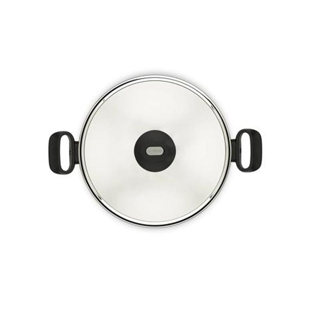 Tefal G6 Tempo Flame 28cm Dutch Oven with Lid, Titanium Non-Stick Coating, Even Heat Distribution, Deep Cooking Pot | Red - C3045383