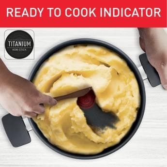Tefal Tempo Flame Frypan, 30cm Non-Stick Aluminium Cookware, Thermo-Signal Heat Indicator, Gas & Electric Compatible - C3040783