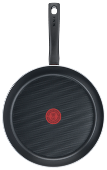 Tefal Tempo Flame Frypan, 26cm Non-Stick Aluminium Pan, Thermo-Signal Heat Indicator, Gas & Electric Compatible Cookware - C3040583