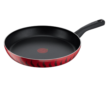 Tefal Tempo Flame Frypan, 32cm Non-Stick Aluminium Pan, Thermo-Signal Heat Indicator, Gas & Electric Compatible Cookware - C3040883