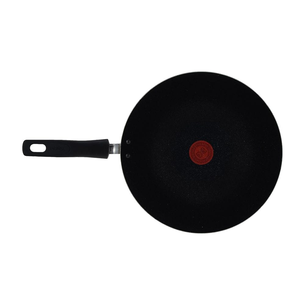 Tefal Tempo Flame Tawa, 30cm Non-Stick Aluminium Cookware, Thermo-Signal Heat Indicator, Gas & Electric Compatible - C3041583