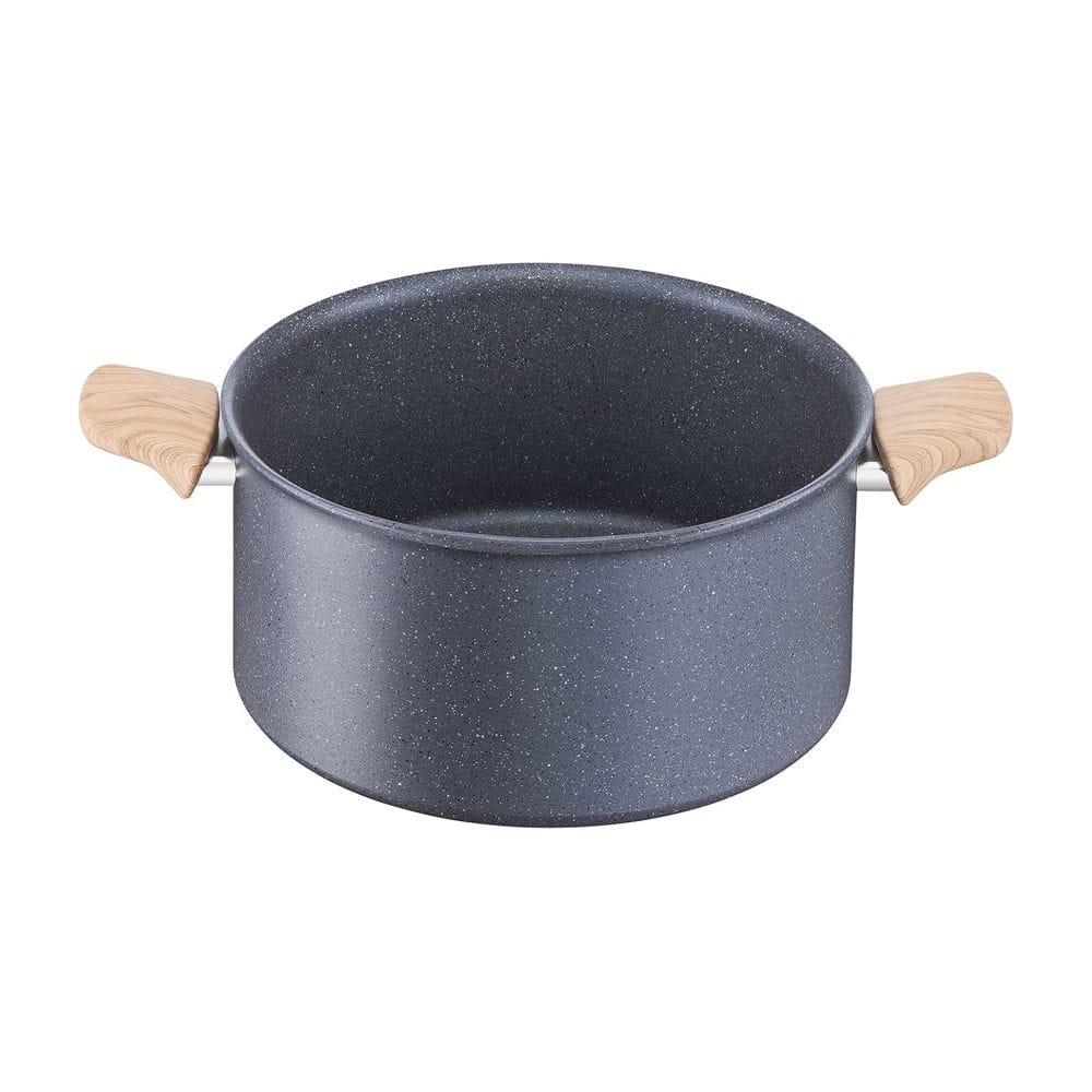 Tefal Natural Force Stewpot, 24cm with Lid, Non-Stick Mineral-Enriched Cookware, Thermo-Signal Heat Indicator, Induction Compatible - G2664683