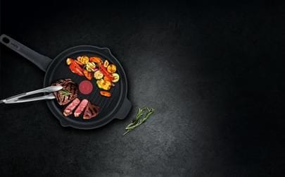 Tefal Unlimited Grill Pan, 26 x 26cm Non-Stick Aluminium Cookware, Induction Compatible, Titanium Non-Stick Coating - E2294074