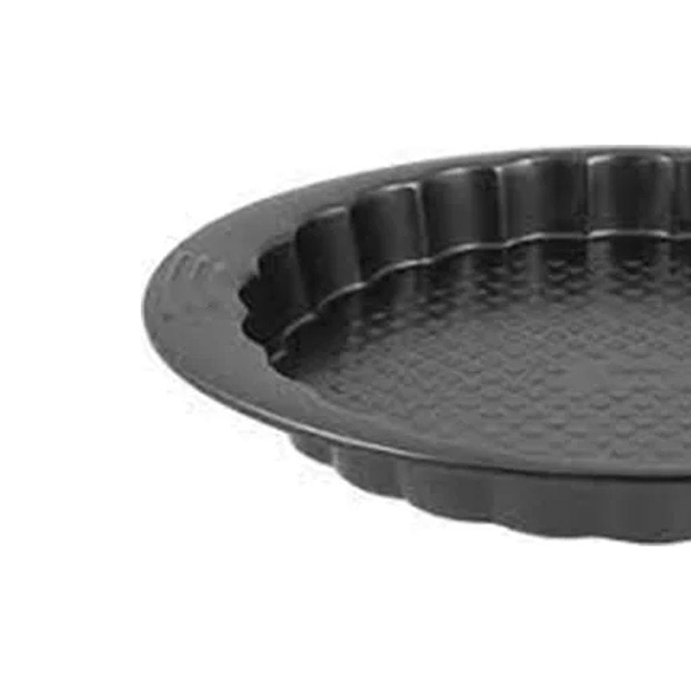 Tefal Easy Grip Gold Tart Pan, 27cm Non-Stick Carbon Steel Bakeware, Fluted Tart Tin, Easy Release Design - J1628345