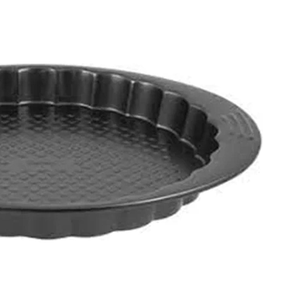 Tefal Easy Grip Gold Tart Pan, 27cm Non-Stick Carbon Steel Bakeware, Fluted Tart Tin, Easy Release Design - J1628345