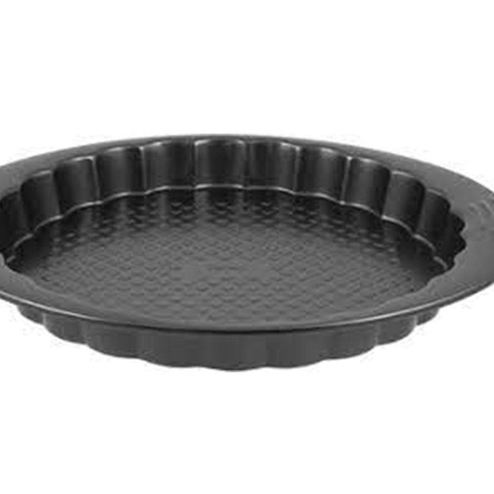 Tefal Easy Grip Gold Tart Pan, 27cm Non-Stick Carbon Steel Bakeware, Fluted Tart Tin, Easy Release Design - J1628345