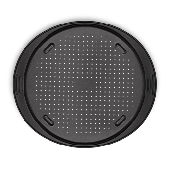 Tefal Easy Grip Perforated Pizza Pan, 34cm Non-Stick Carbon Steel Bakeware, Crisp Baking Surface, Easy Release Design - J1629045