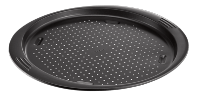 Tefal Easy Grip Perforated Pizza Pan, 34cm Non-Stick Carbon Steel Bakeware, Crisp Baking Surface, Easy Release Design - J1629045