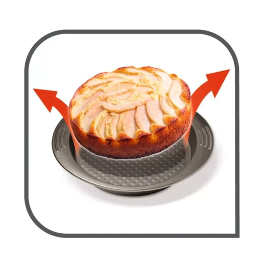 Tefal Easy Grip Gold Round Cake Pan, 23cm Non-Stick Baking Tin, Durable Carbon Steel Bakeware, Easy Release Design - J1629645