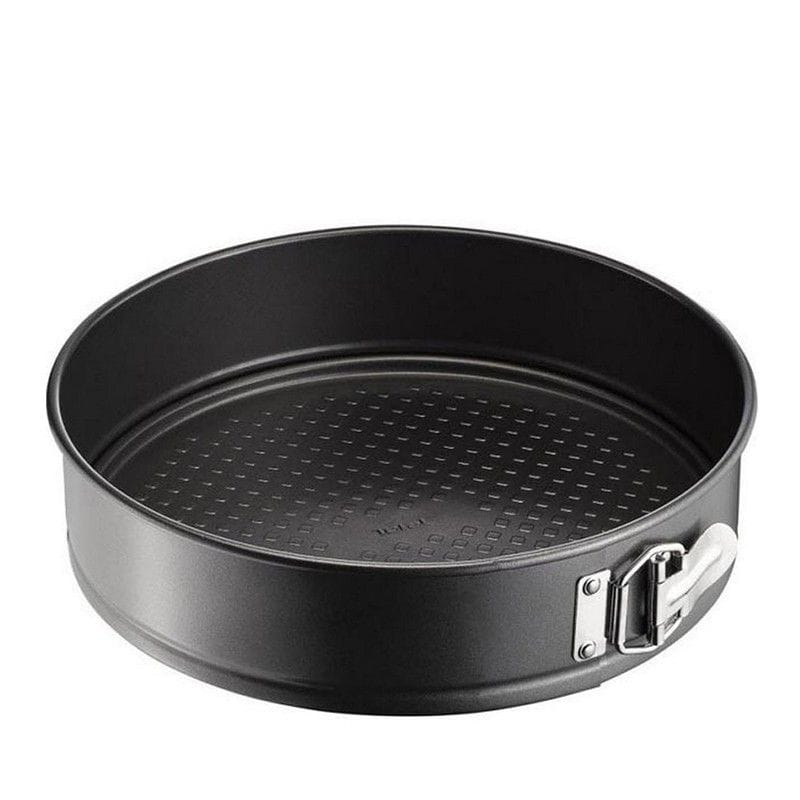Tefal Easy Grip Gold Springform Tin, 25cm Non-Stick Carbon Steel Baking Pan, Removable Base, Durable Bakeware - J1626245