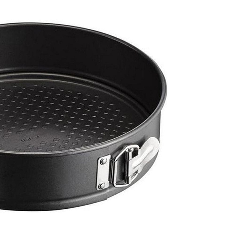 Tefal Easy Grip Gold Springform Tin, 25cm Non-Stick Carbon Steel Baking Pan, Removable Base, Durable Bakeware - J1626245