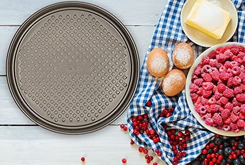 Tefal Easy Grip Gold Springform Cake Pan, 27cm Non-Stick Carbon Steel Bakeware, Removable Base, Easy Release Design - J1626345