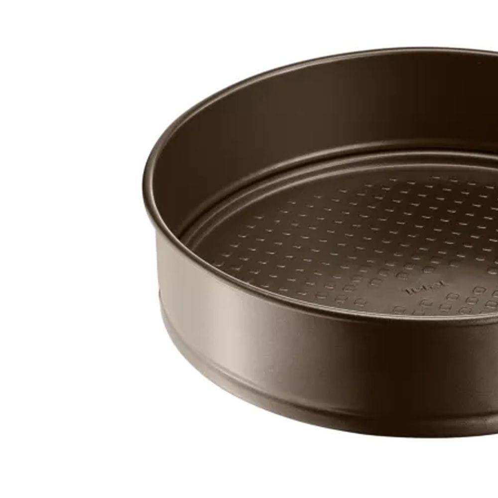 Tefal Easy Grip Gold Springform Cake Pan, 27cm Non-Stick Carbon Steel Bakeware, Removable Base, Easy Release Design - J1626345
