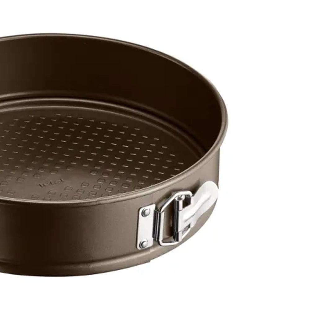 Tefal Easy Grip Gold Springform Cake Pan, 27cm Non-Stick Carbon Steel Bakeware, Removable Base, Easy Release Design - J1626345