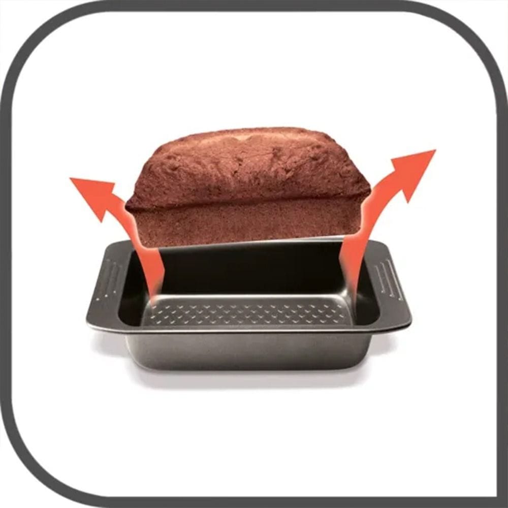 Tefal Easy Grip Gold Loaf Pan, 12 x 25cm Non-Stick Carbon Steel Bakeware, Easy Release Design, Durable Baking Tin - J1625345