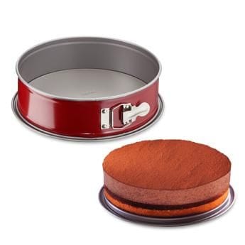 Tefal Deli Bake Springform Cake Pan, 25cm Non-Stick Carbon Steel Bakeware, Removable Base, Easy Release Design - J1641314
