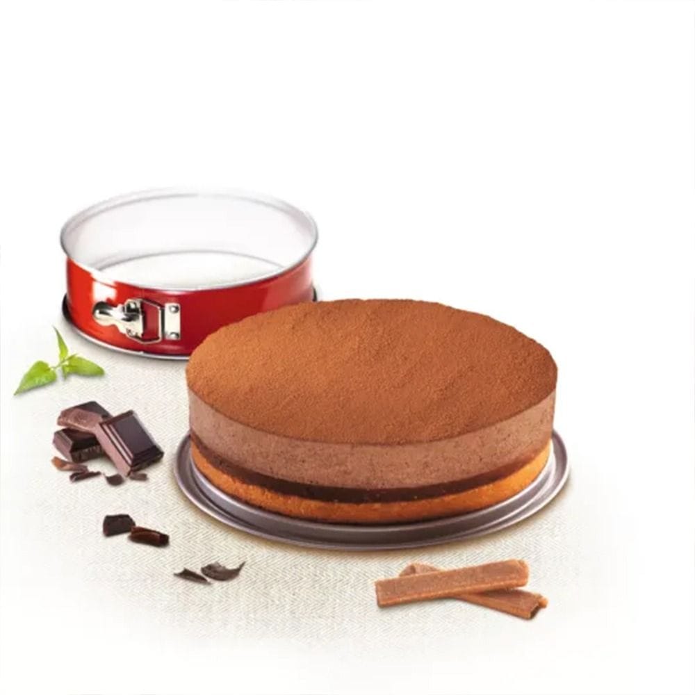 Tefal Deli Bake Springform Cake Mould, 27cm Non-Stick Baking Pan, Removable Base, Durable Carbon Steel Bakeware - J1641414