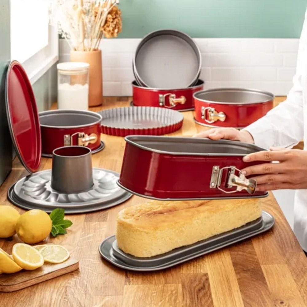 Tefal Deli Bake Springform Cake Pan, 30 x 11cm Non-Stick Carbon Steel Bakeware, Removable Base, Easy Release Design - J1640314
