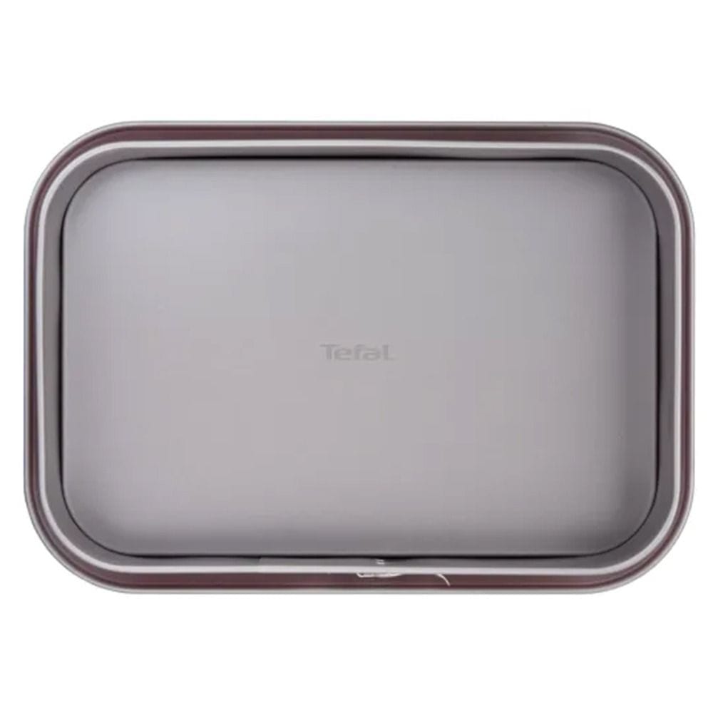 Tefal Deli Bake Rectangular Springform Pan, 36 x 24cm Non-Stick Carbon Steel Bakeware, Removable Base, Easy Release Design - J1640514