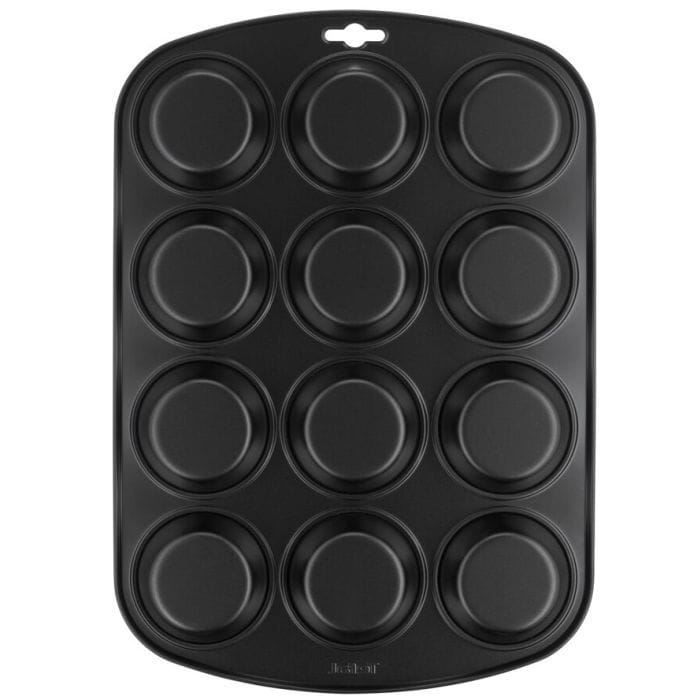 Tefal Easy Bake Muffin Tray, 12-Cup Non-Stick Carbon Steel Muffin Pan, Durable Bakeware - J1745074