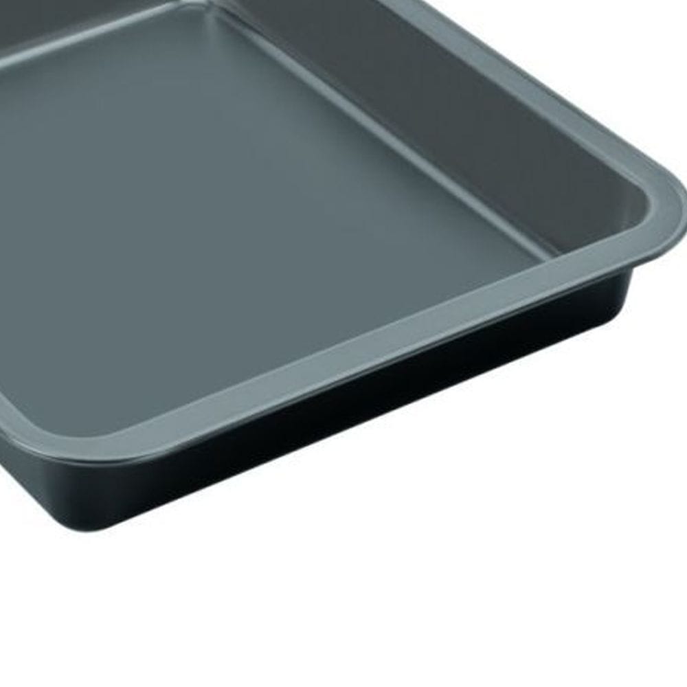 Tefal Easy Bake Oven Dish, 29 x 23cm Non-Stick Baking Dish, Durable Carbon Steel Bakeware, Even Heat Distribution, Black - J1744674