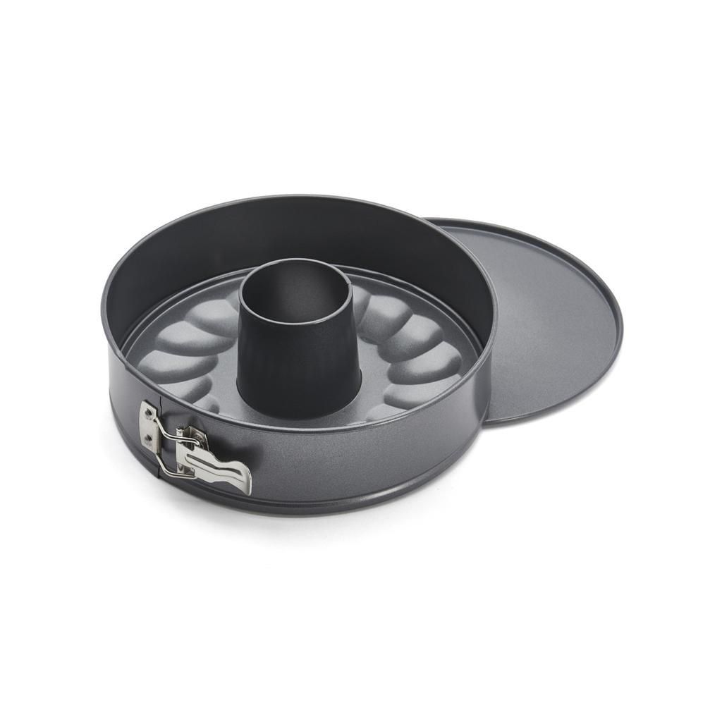 Tefal Easy Bake Savarin Springform Cake Mould, 26cm Non-Stick Baking Pan, Removable Base, Durable Carbon Steel Bakeware - J1742874